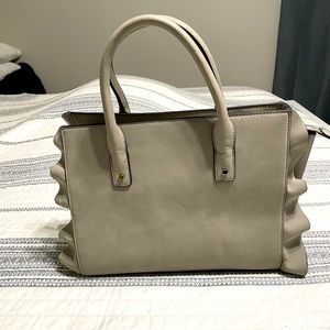 Sole Society leather (feels like) purse. New condition! Light grey in color.